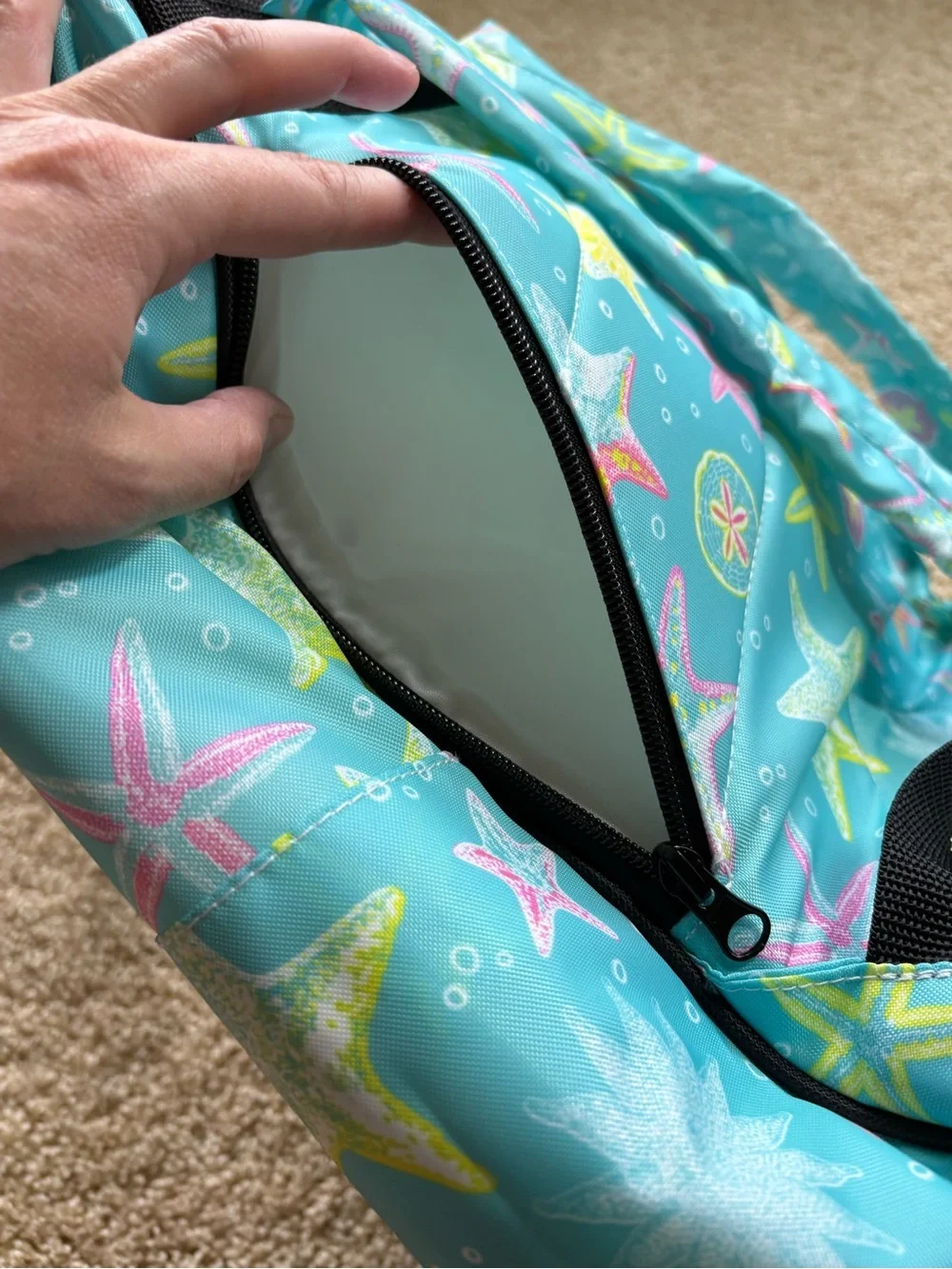 SCOUT Play It Cool Backpack Cooler Starfish Aqua Insulated Travel Beach NWT
